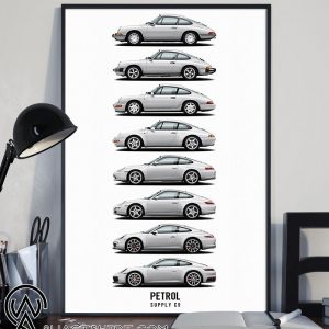 Porsche 911 generations poster