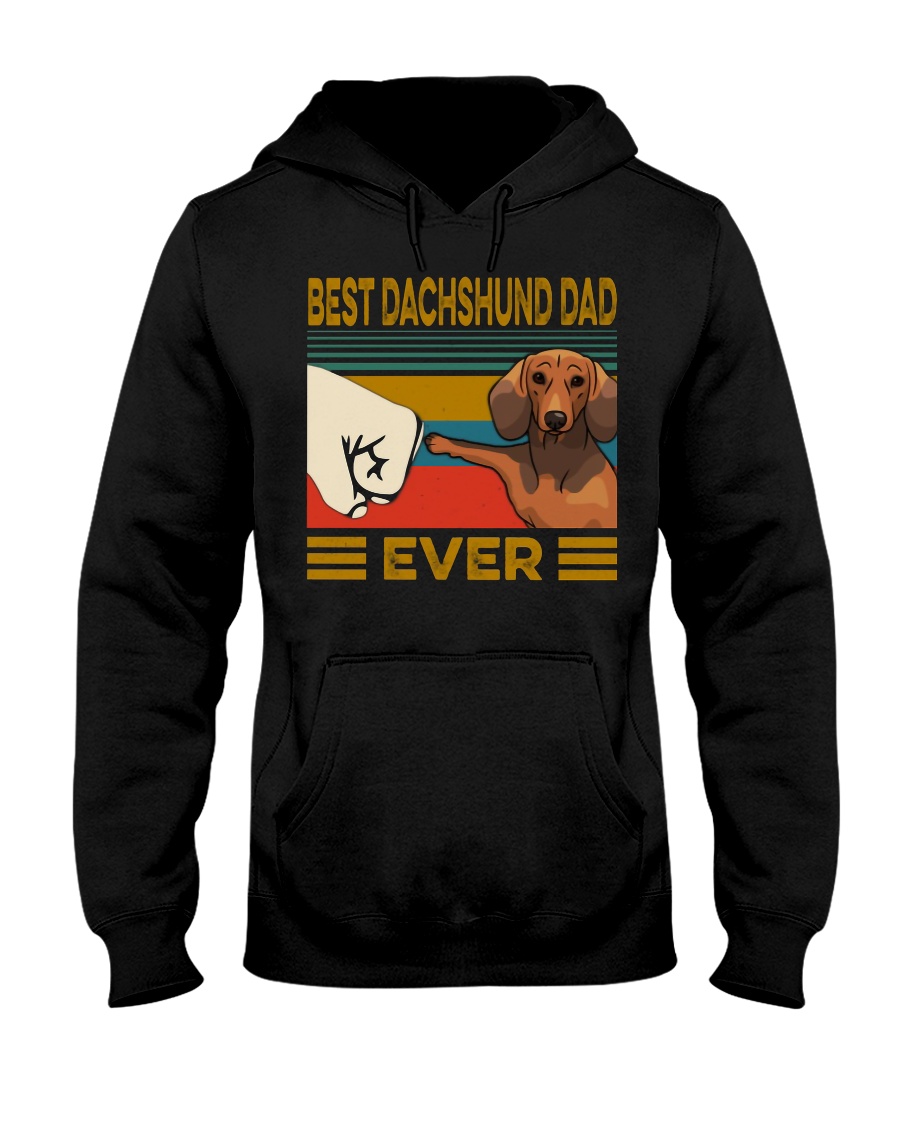 Vintage best dachshund dad ever hoodie