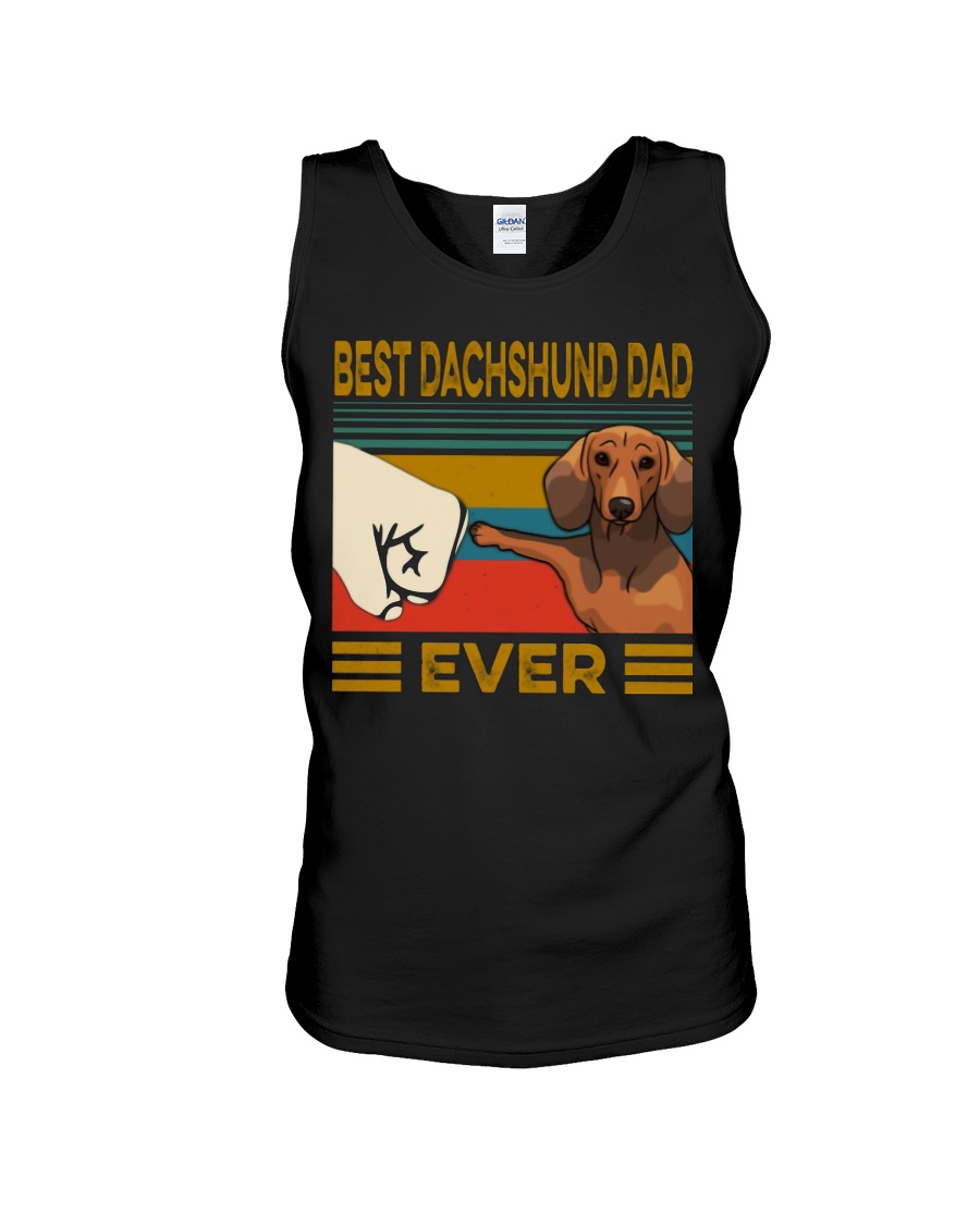 Vintage best dachshund dad ever tank top