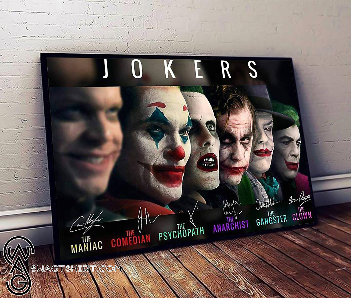 All versions joker signatures poster