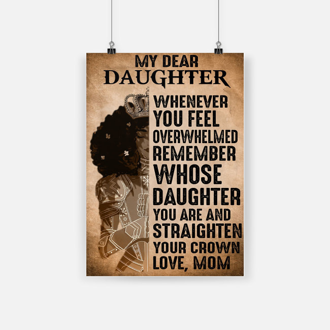 Black queen my dear daughter whenever you feel poster 1