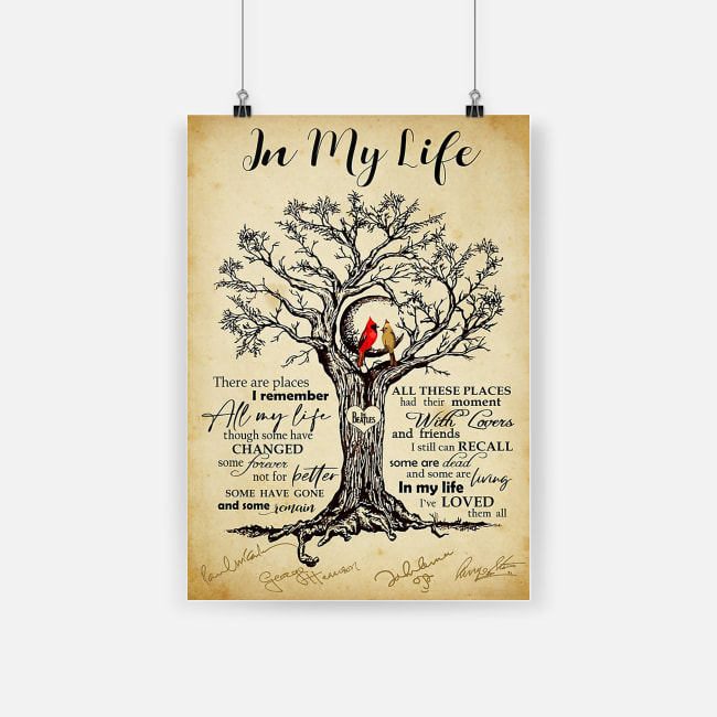 Cardinal bird in my life i've love them all poster 1