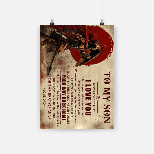 Knight templar to my son never forget how much i love you dad poster 1