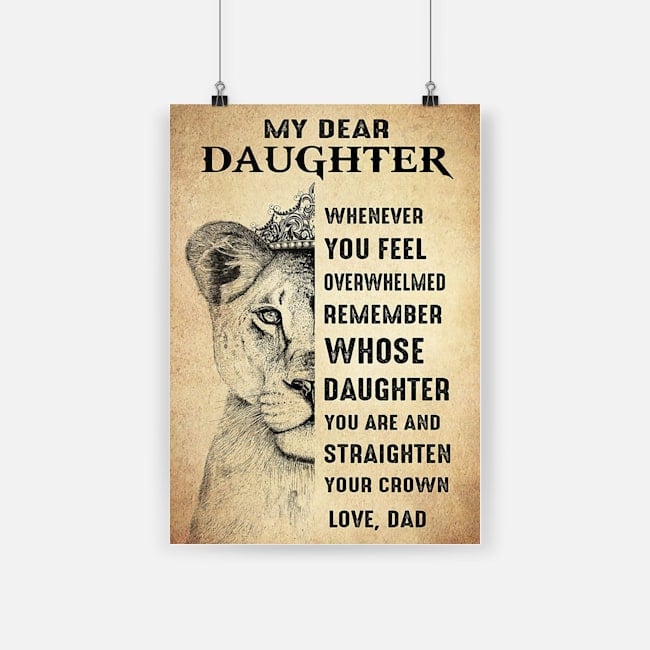 Lion king my dear daughter whenever you feel poster 1