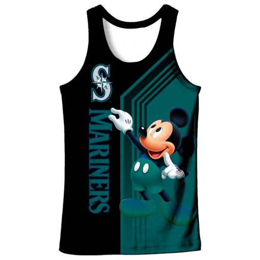 Mickey mouse seattle mariners all over print tank top