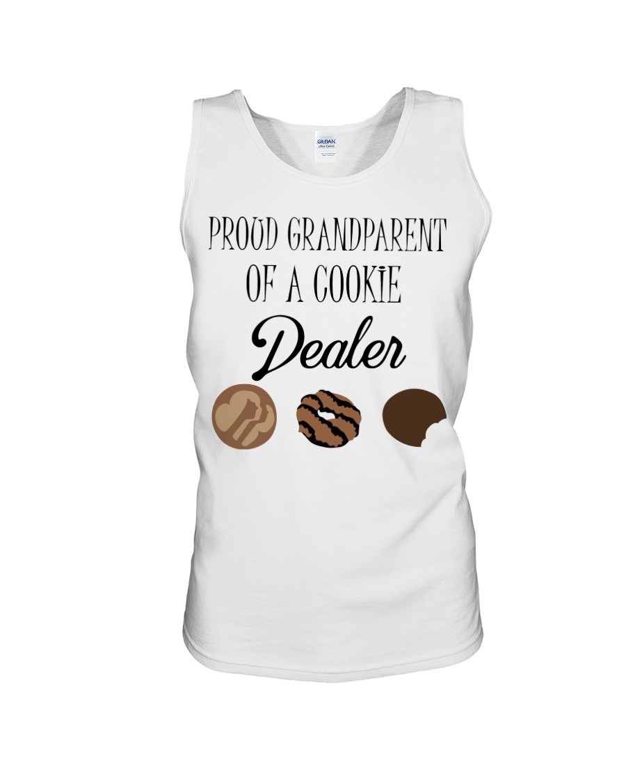 Prood grandparent of a cookie dealer tank top