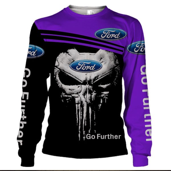 Skull ford go further full printing sweatshirt
