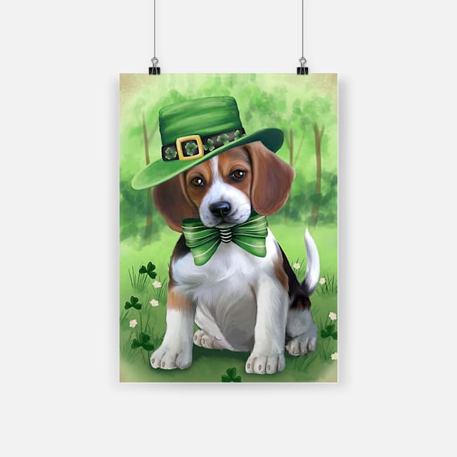 St patrick's day beagles poster 4