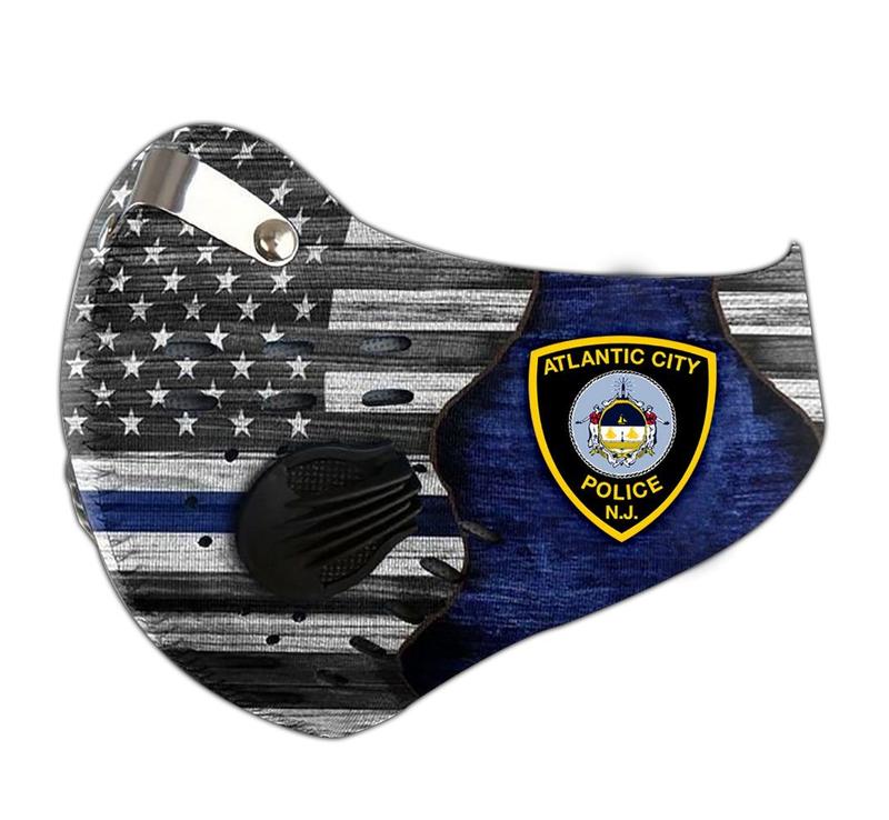 Atlantic city police department filter activated carbon face mask 1