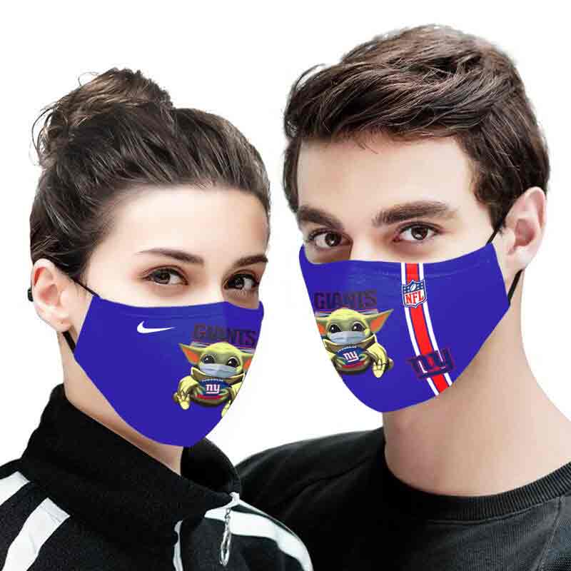 Baby yoda new york giants full printing face mask 2