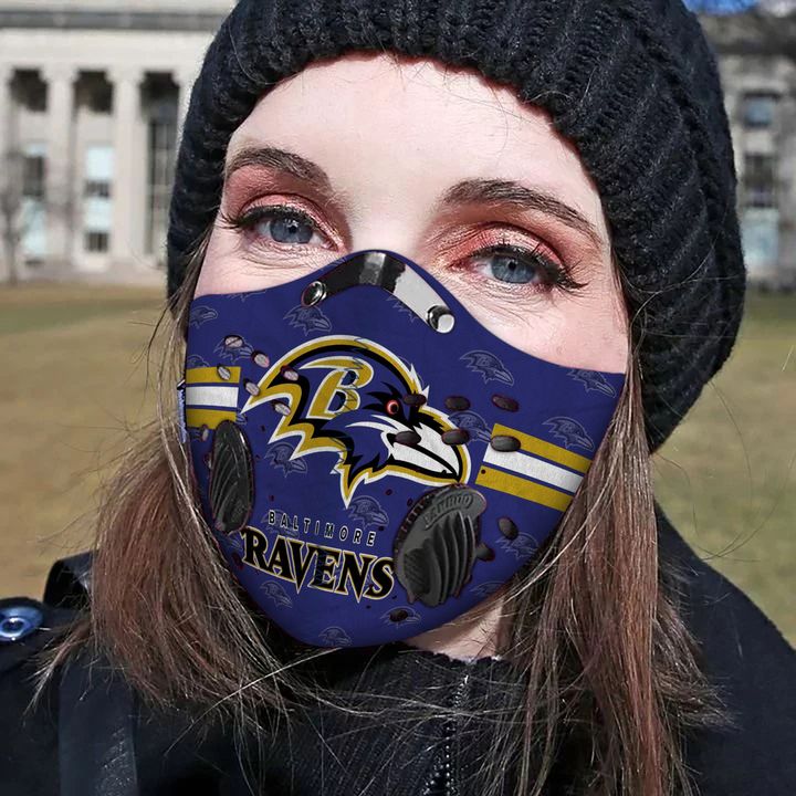 Baltimore ravens carbon pm 2,5 face mask 3