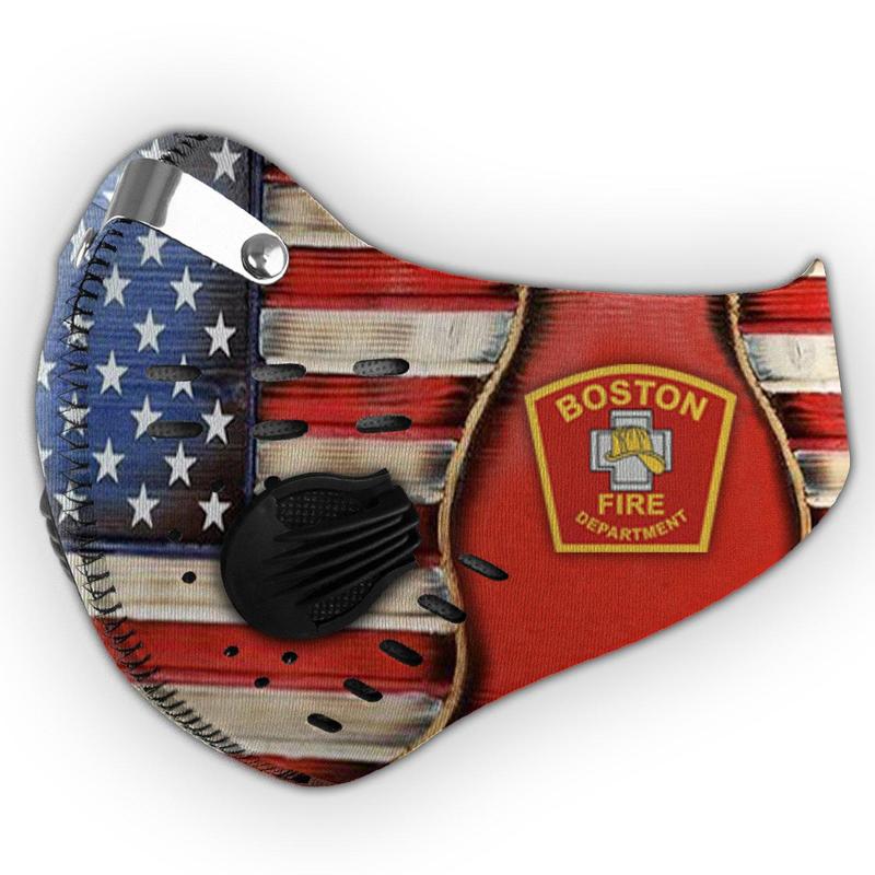Boston fire department filter activated carbon face mask 4