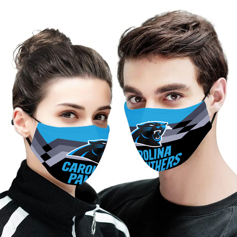 Carolina panthers full printing face mask 1