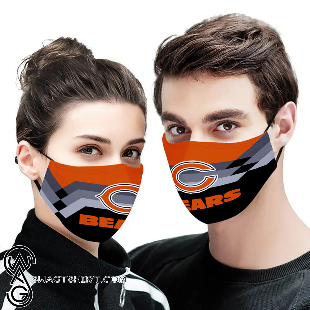Chicago bears full printing face mask