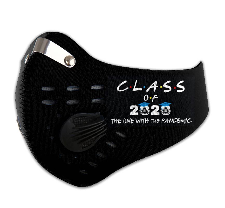 Class of 2020 the one with the pandemic carbon pm 2,5 face mask 1