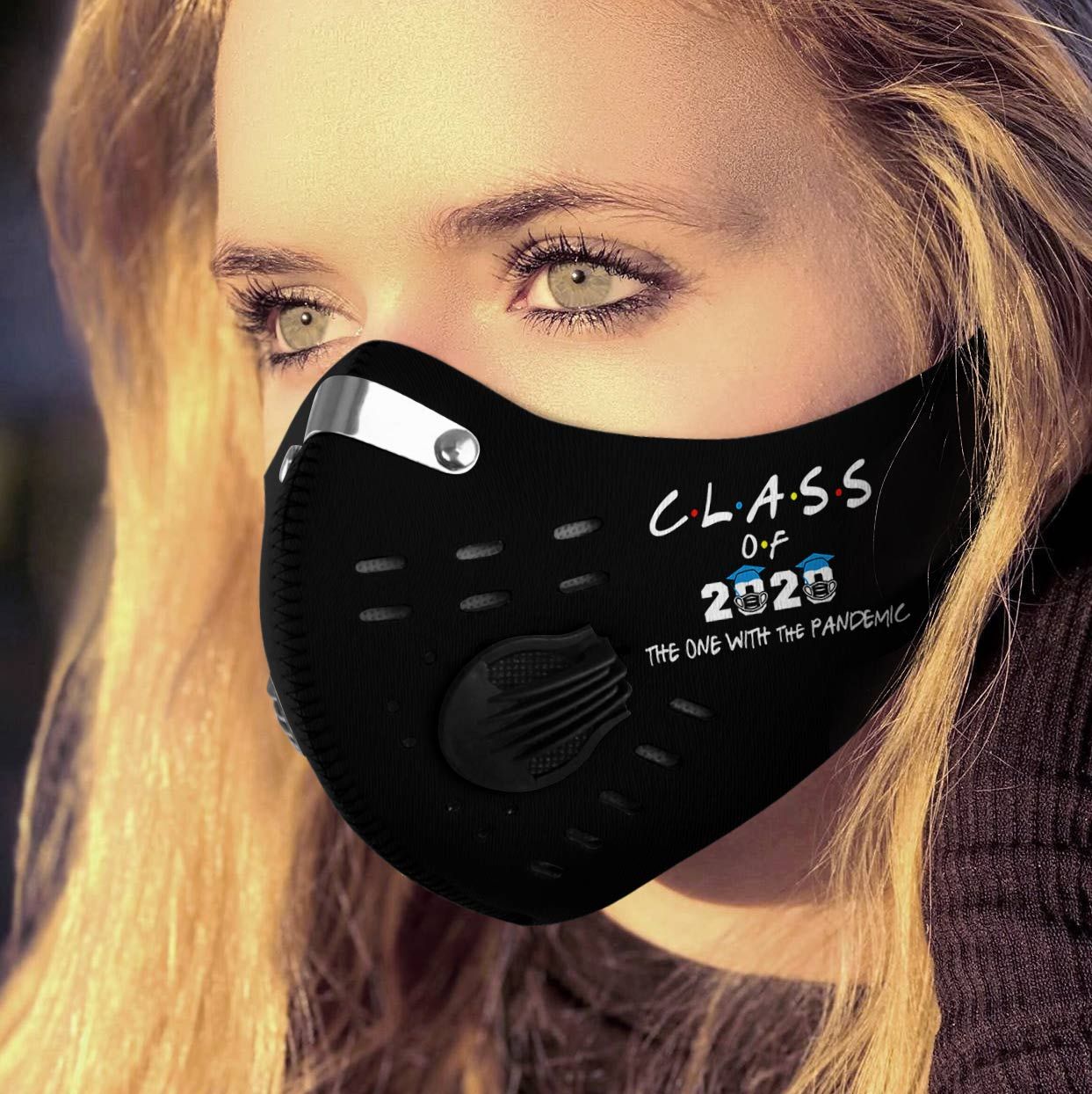 Class of 2020 the one with the pandemic carbon pm 2,5 face mask 3