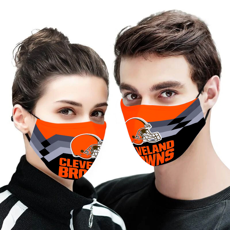 Cleveland browns full printing face mask 1