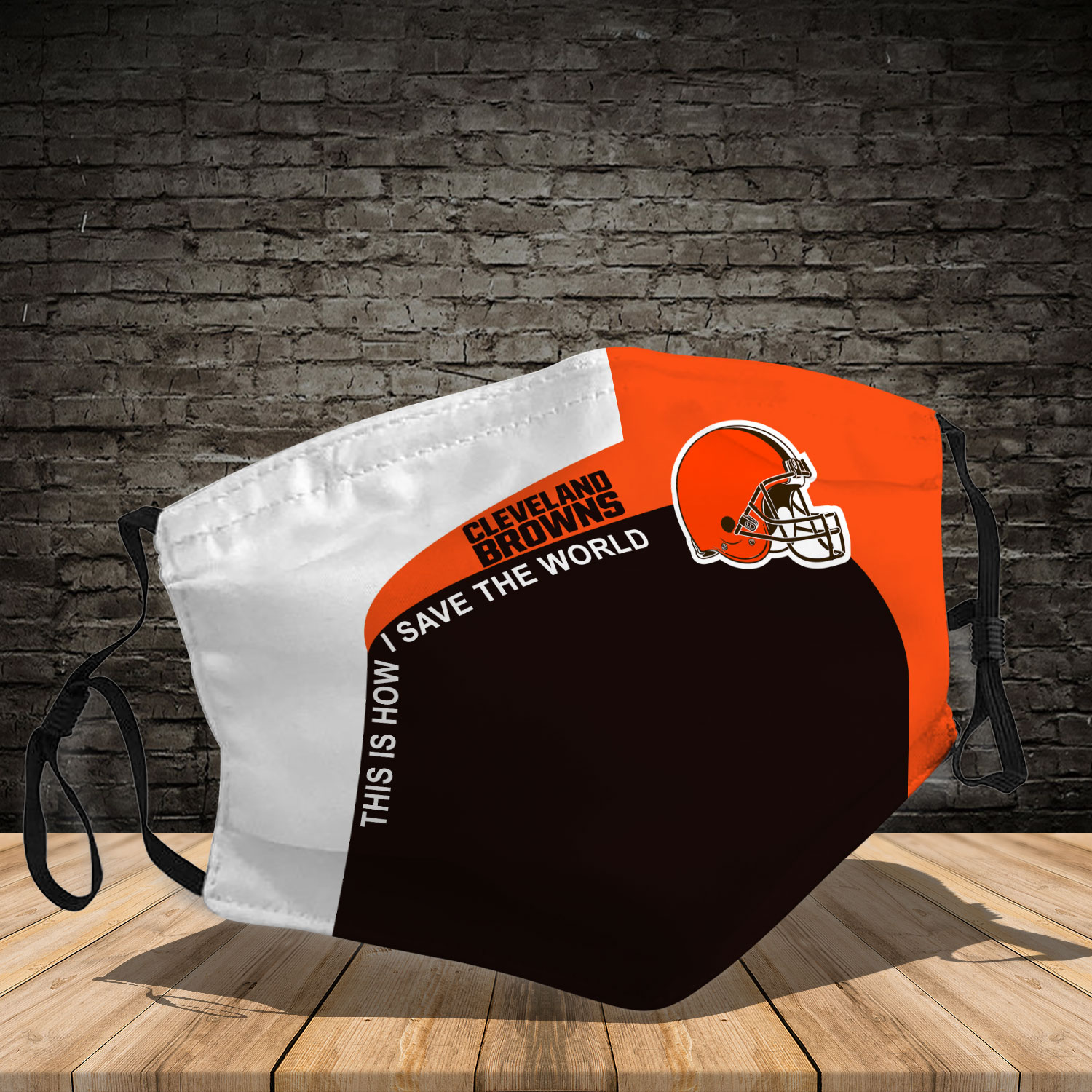 Cleveland browns team full printing face mask 2