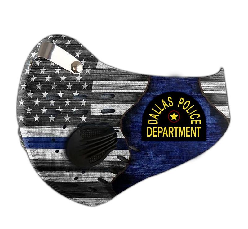 Dallas police department filter activated carbon face mask 4