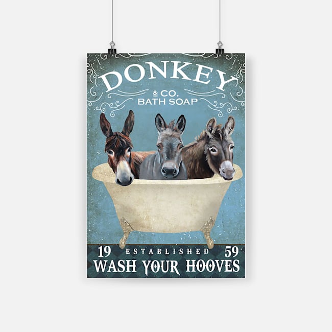 Donkey bath soap wash your hooves poster 4