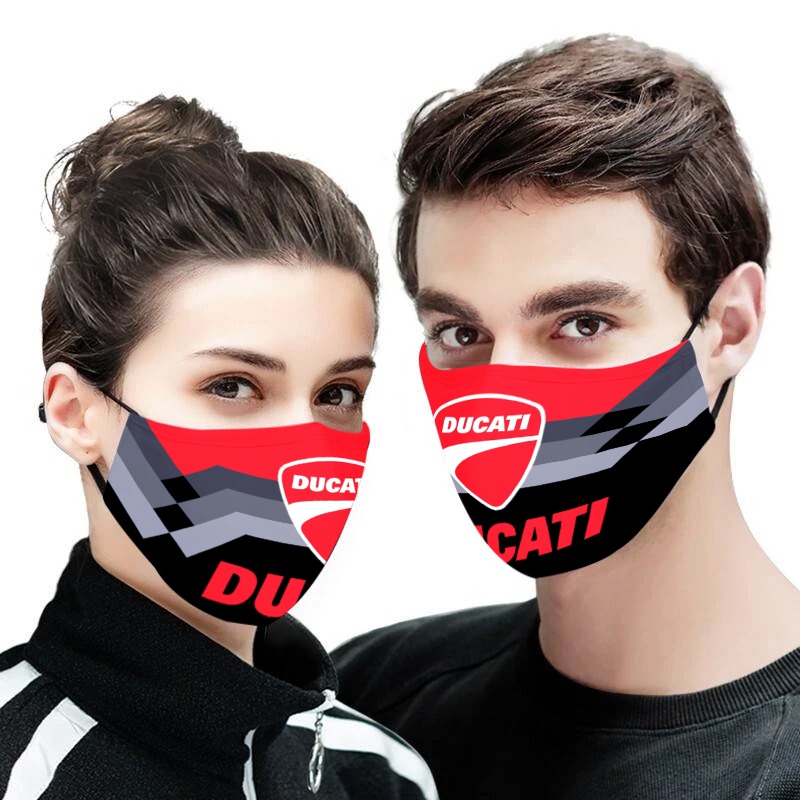Ducati logo full printing face mask 4