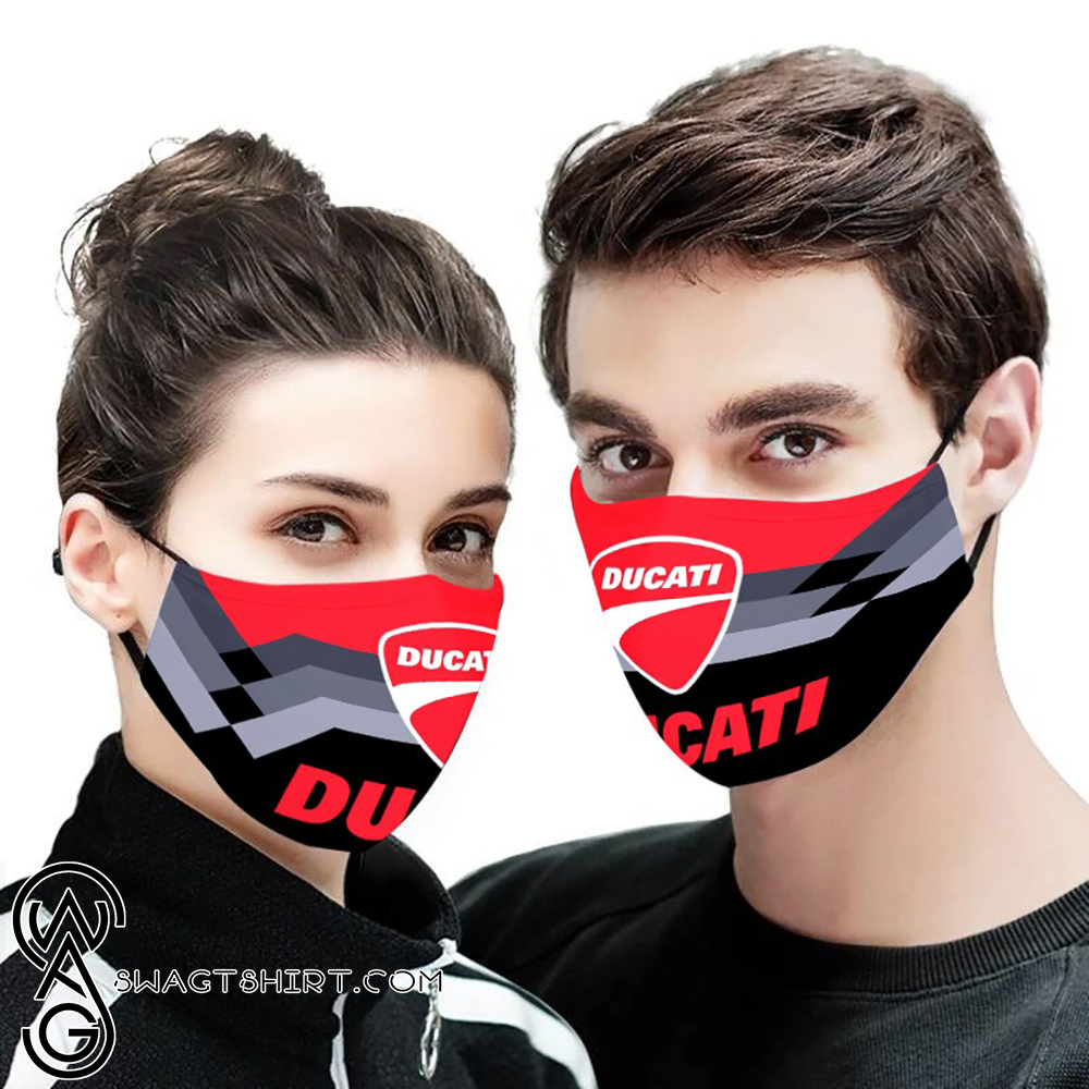 Ducati logo full printing face mask