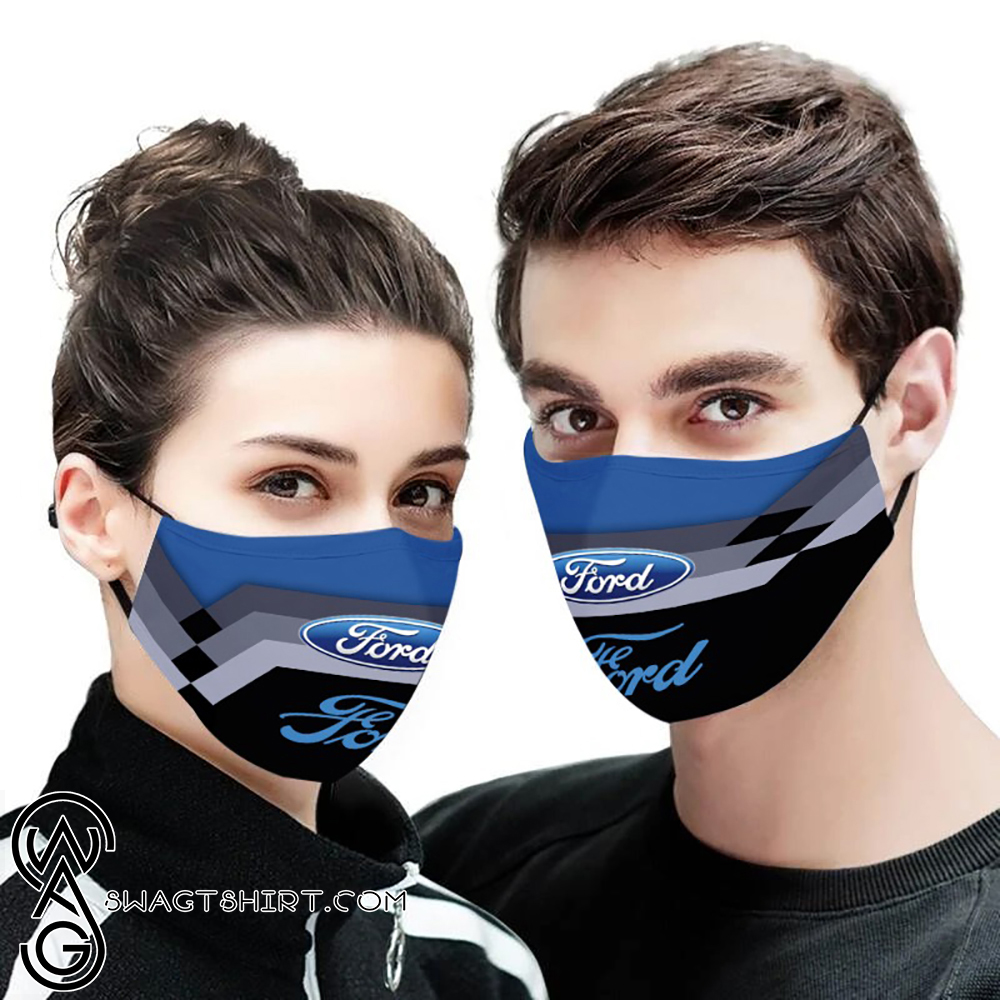 Ford logo full printing face mask