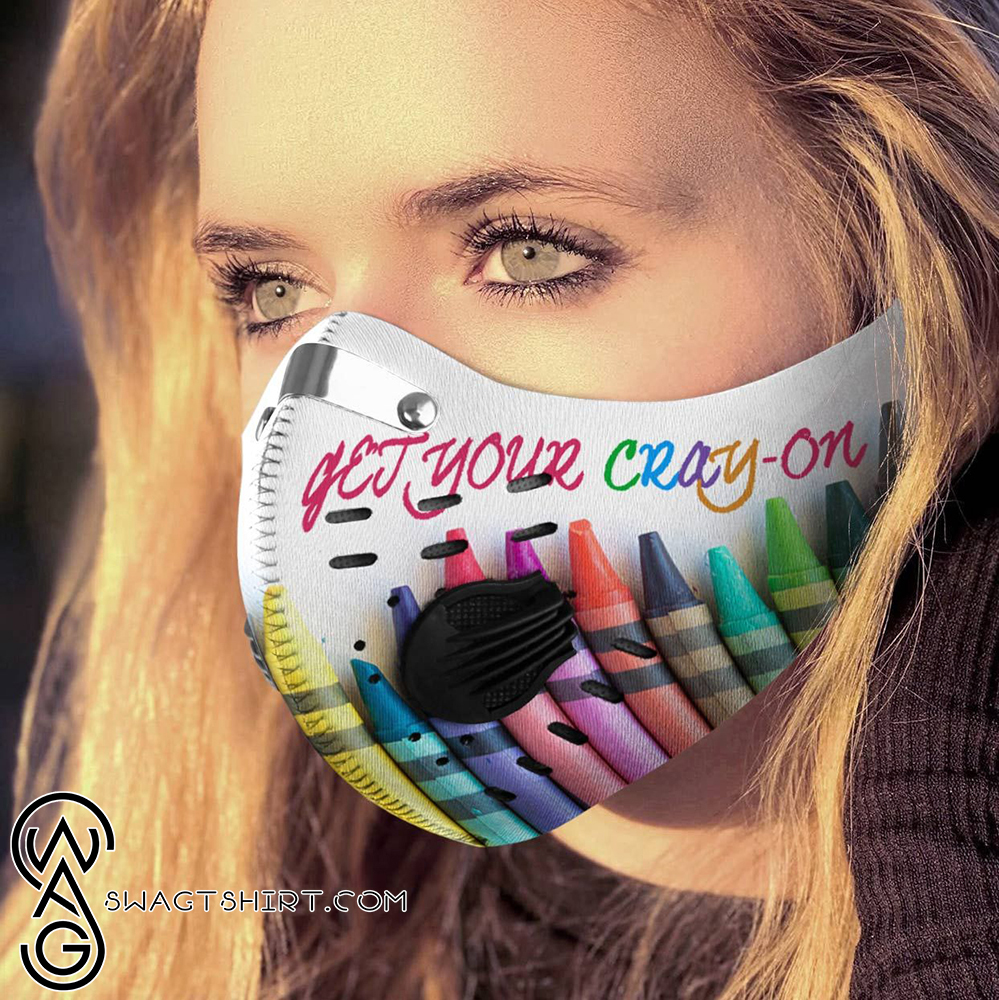 Get your cray-on carbon pm 2,5 face mask