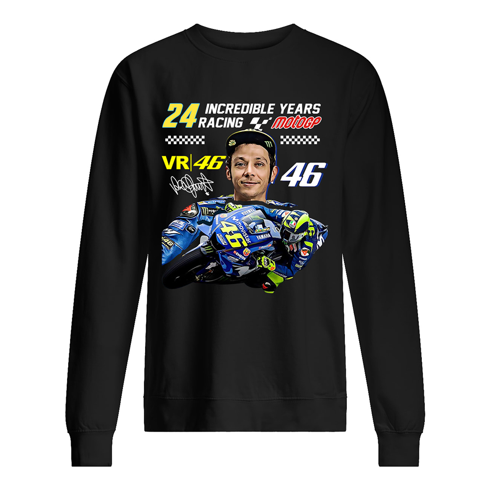 Incredible years racing valentino rossi sweatshirt