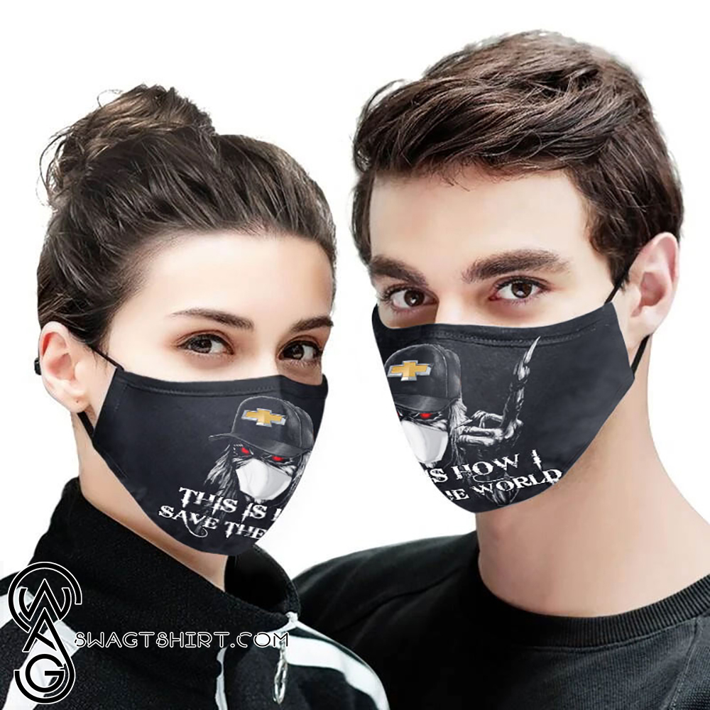 Iron maiden chevrolet full printing face mask