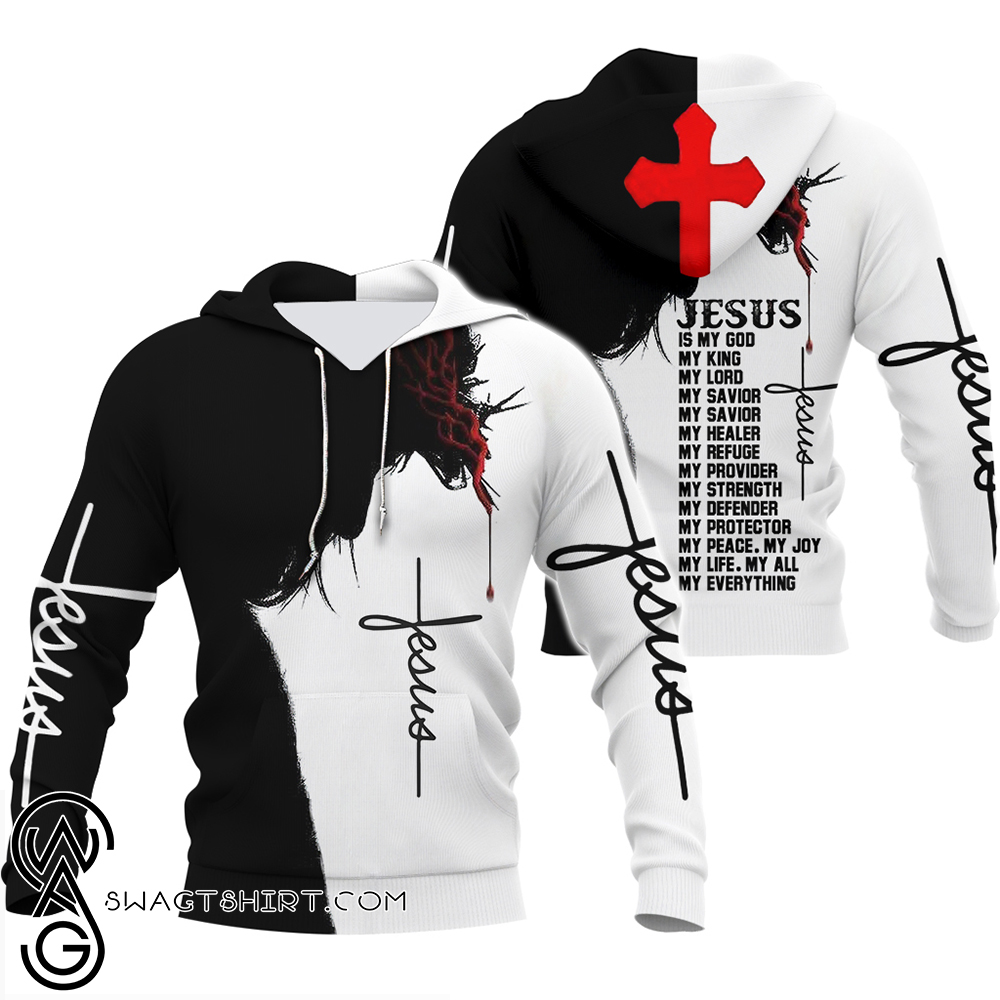 Jesus is my God my king my everything full over print shirt