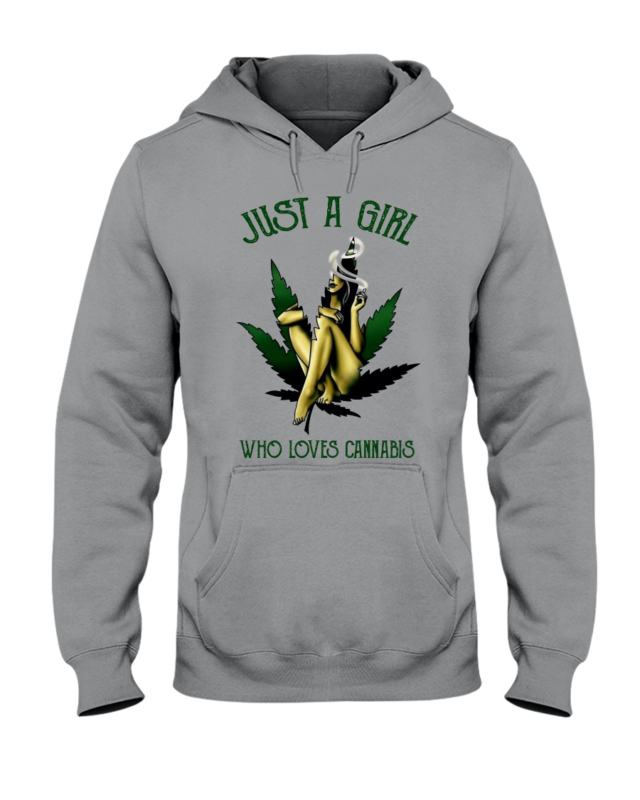 Just a girl who loves cannabis hoodie