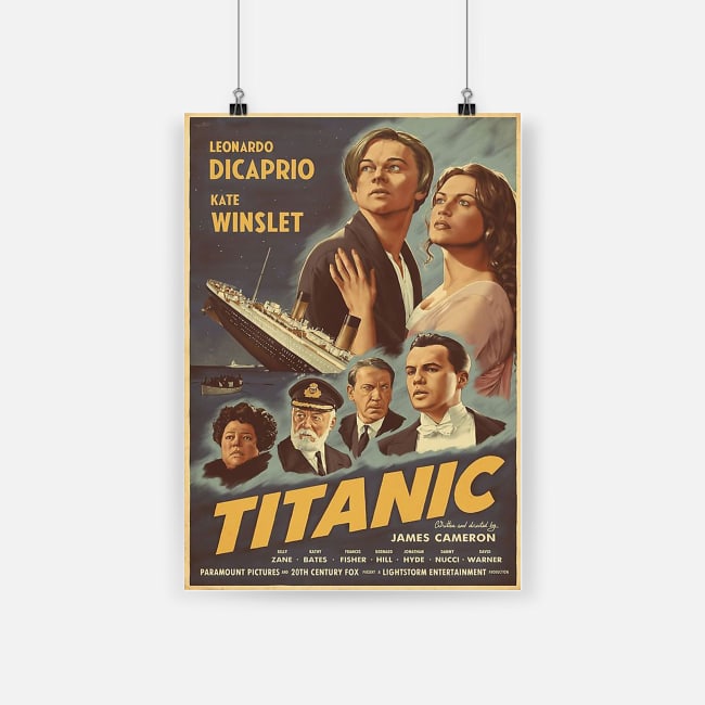 Leonardo dicaprio and kate winslet titanic movie poster 3