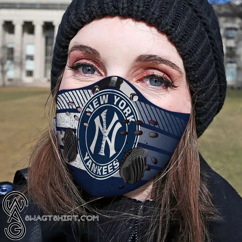 MLB new york yankees filter activated carbon face mask
