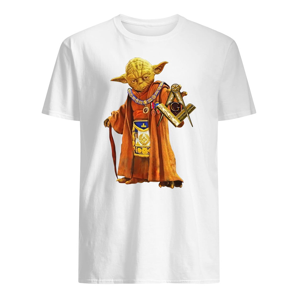 Master yoda freemason brother mens shirt