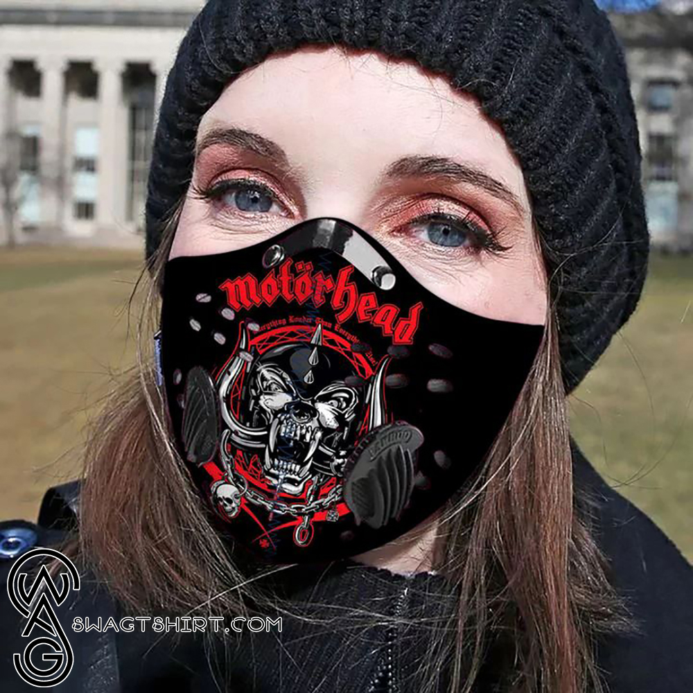 Motorhead rock band carbon pm 2,5 face mask