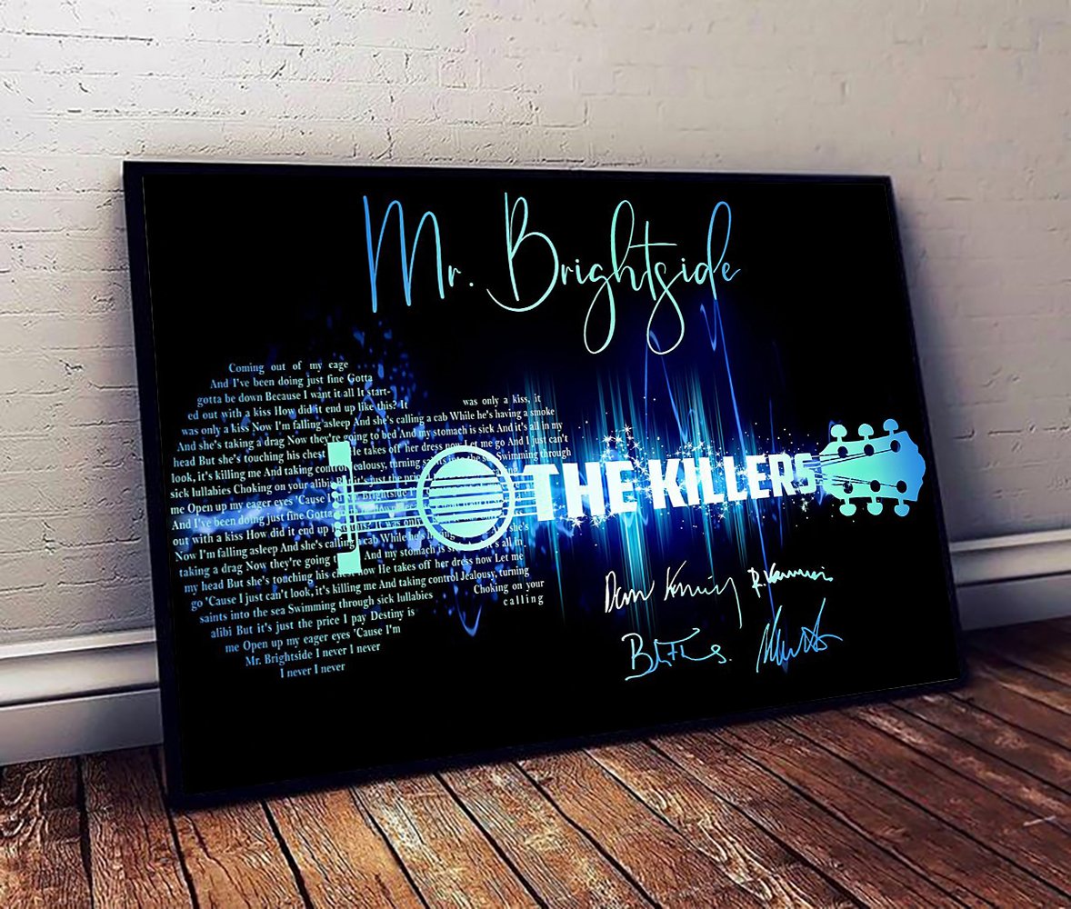 Mr brightside the killers signature guitar poster 1