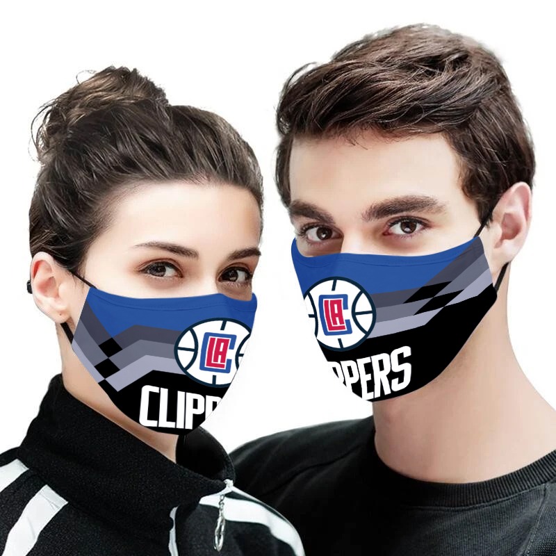 NBA los angeles clippers full printing face mask 3