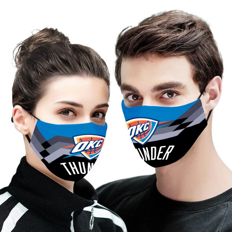 NBA oklahoma city thunder full printing face mask 1