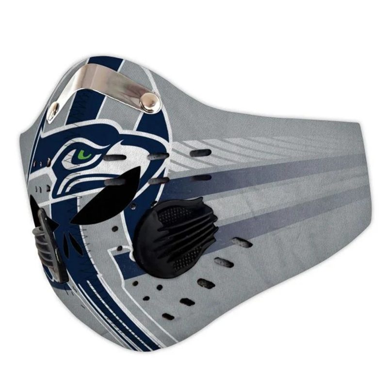 NFL seattle seahawks punisher filter activated carbon face mask 4