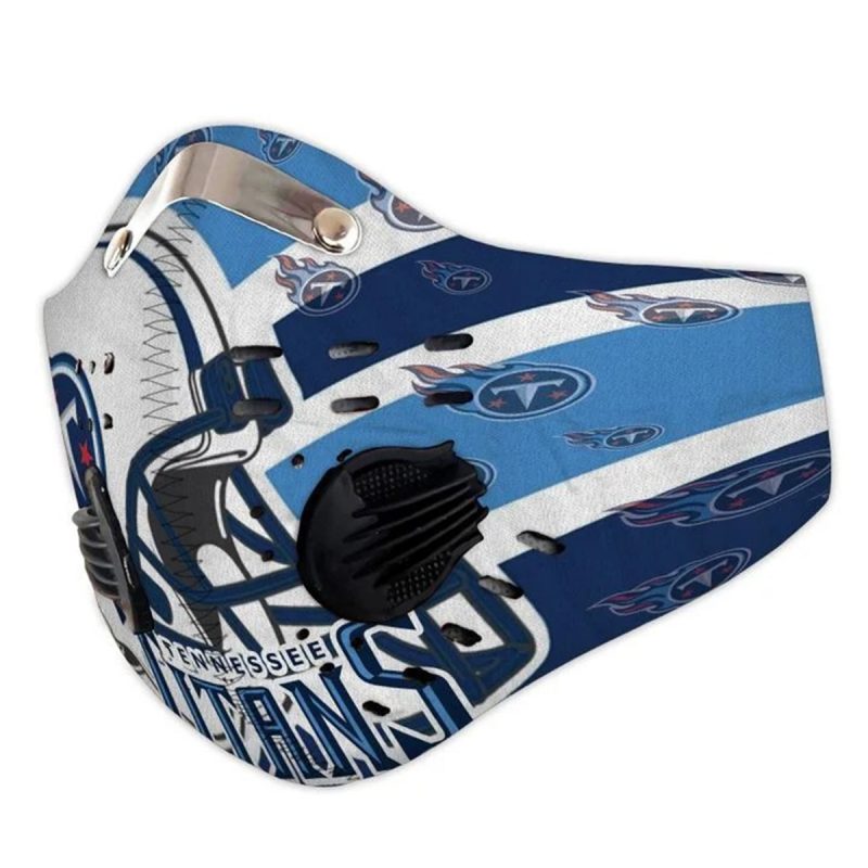 NFL tennessee titans helmet filter activated carbon face mask 2