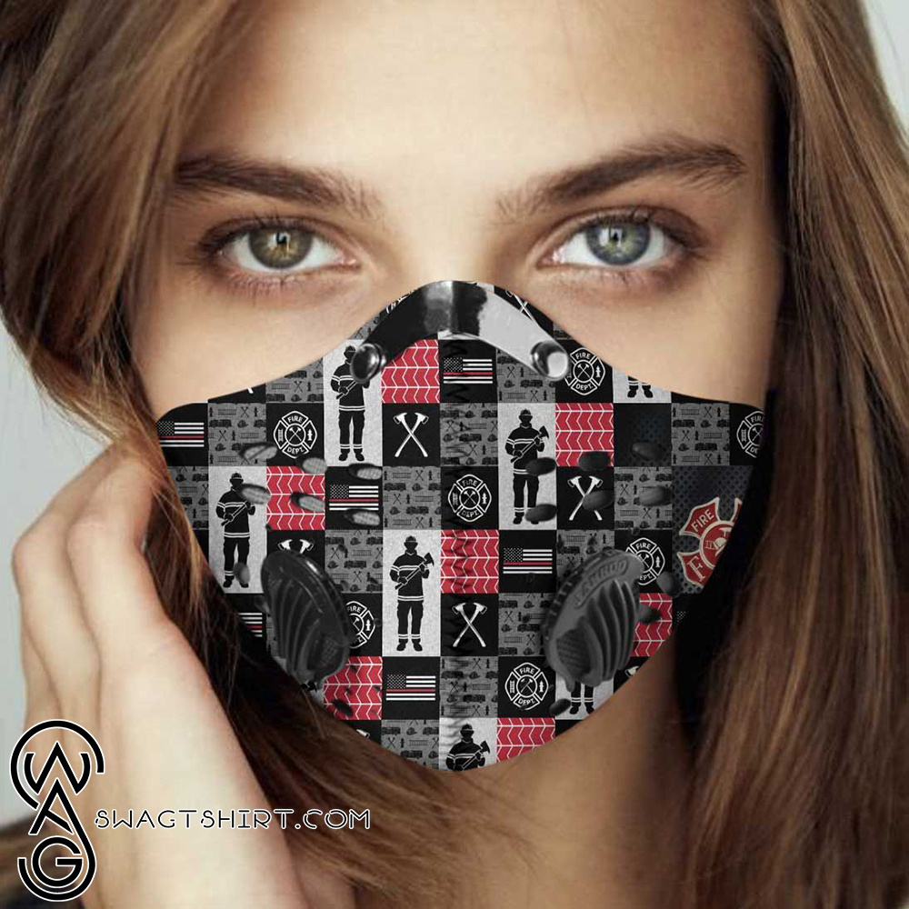 Personalized strong firefighter carbon pm 2,5 face mask