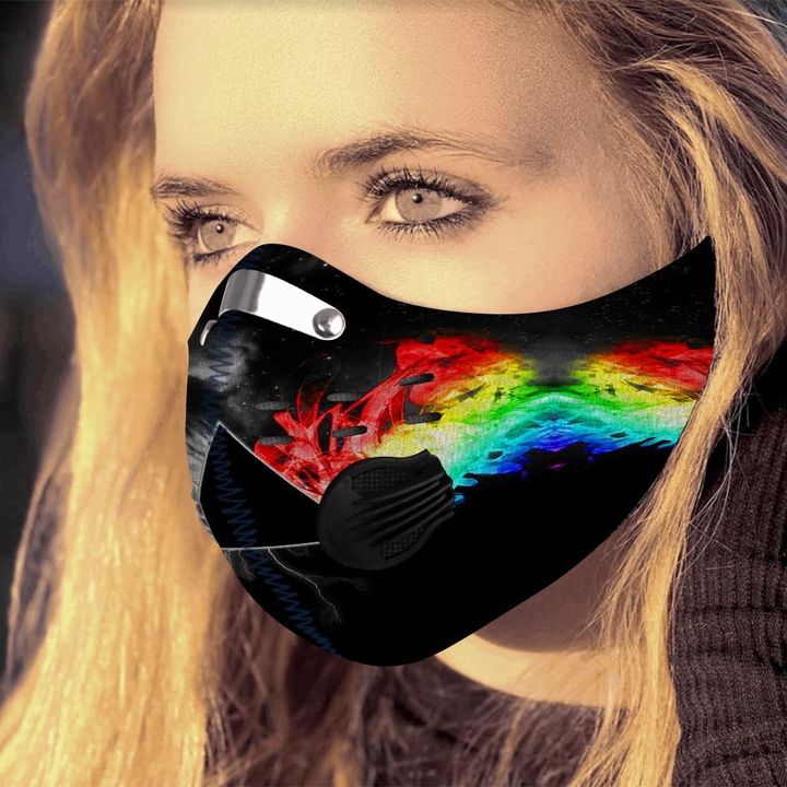 Pink floyd the dark side of the moon filter activated carbon face mask 1