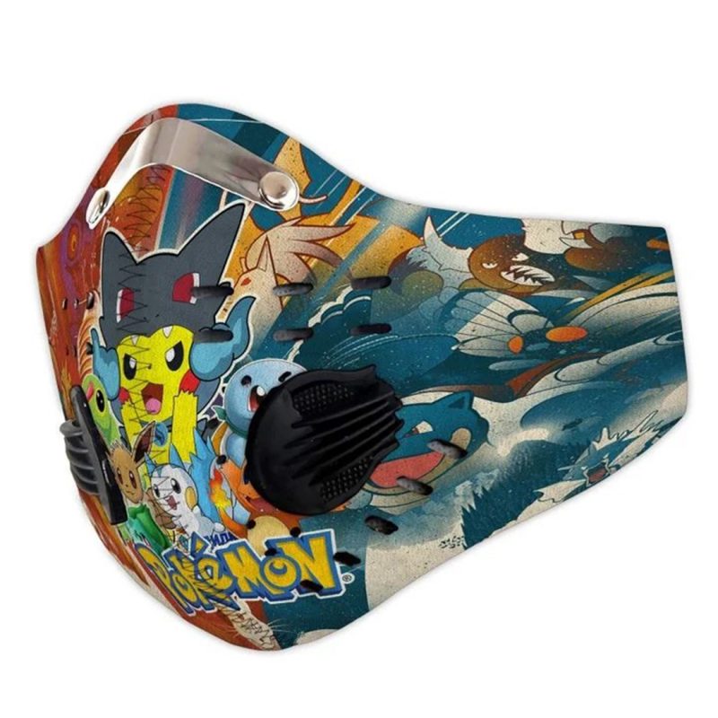 Pokemon filter activated carbon face mask 2