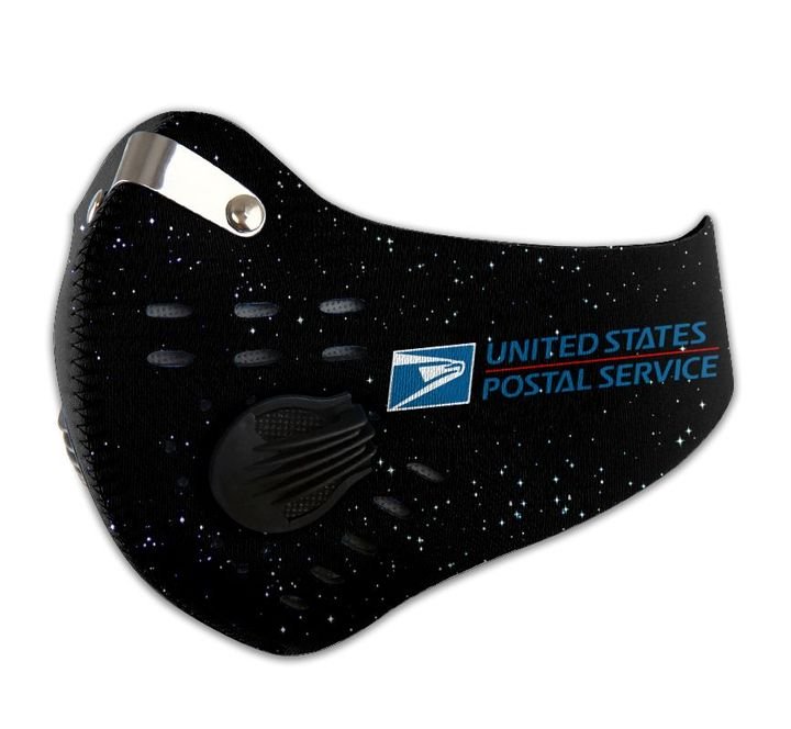 Proud to be a postal worker filter activated carbon face mask 1