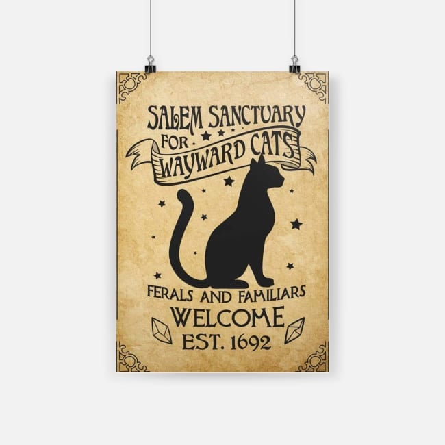 Salem sanctuary for wayward cats ferals and familiars welcome est 1692 poster 1