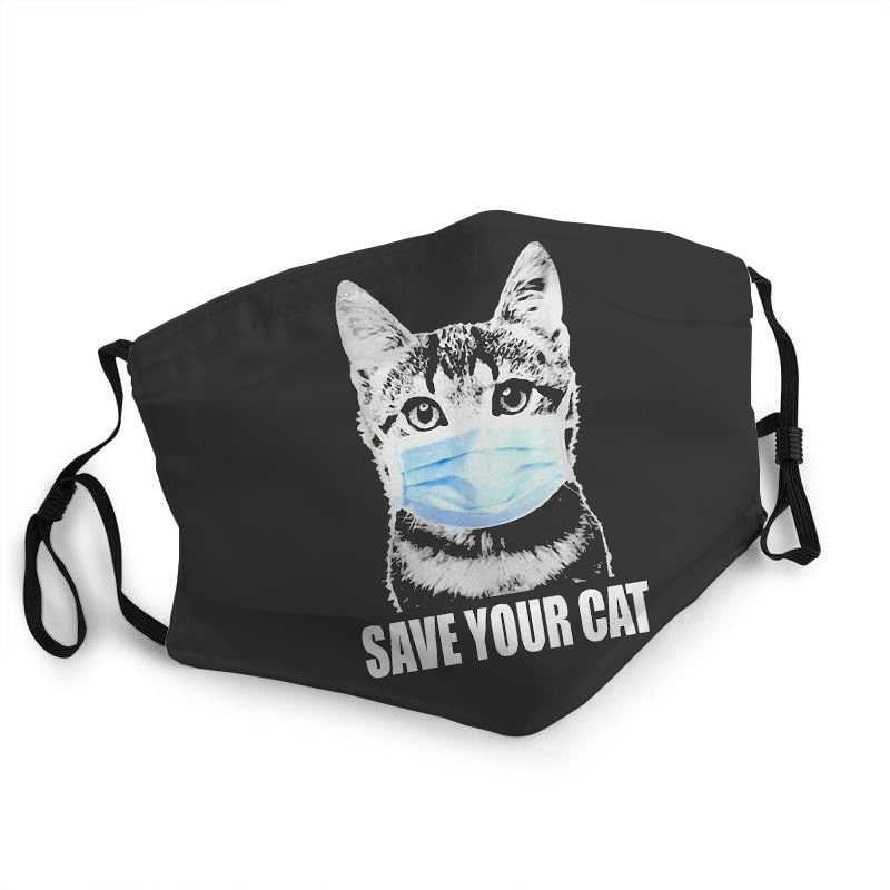Save your cat quarantine coronavirus anti-dust face mask 1
