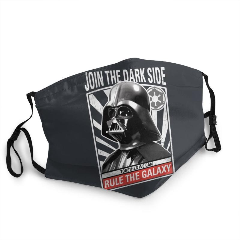 Star wars darth vader join the dark side and together we can rule the galaxy face mask 1