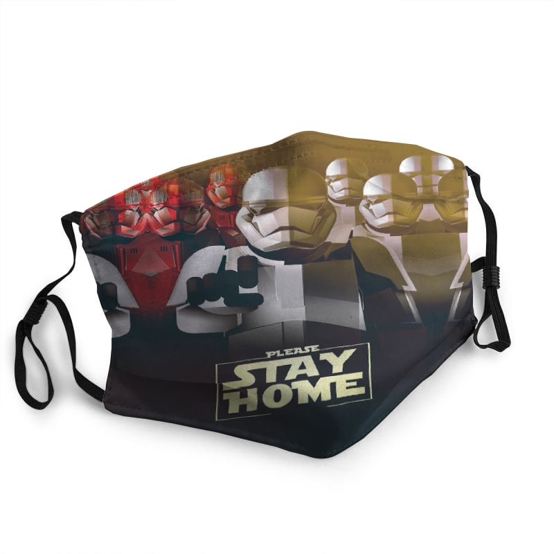 Star wars stormtrooper stay home quarantine coronavirus face mask 3