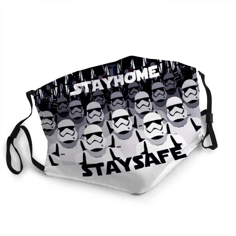 Star wars stormtrooper stay home stay safe anti-dust face mask 2